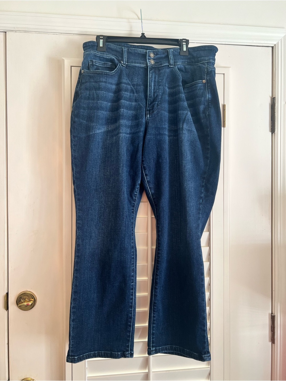 Judy Blue Dark Blue Wide Leg Stretch Jeans